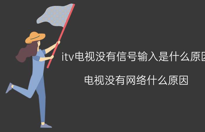 itv电视没有信号输入是什么原因 电视没有网络什么原因？